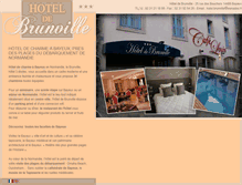 Tablet Screenshot of hotel-le-brunville-bayeux.com