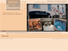 Tablet Screenshot of en.hotel-le-brunville-bayeux.com